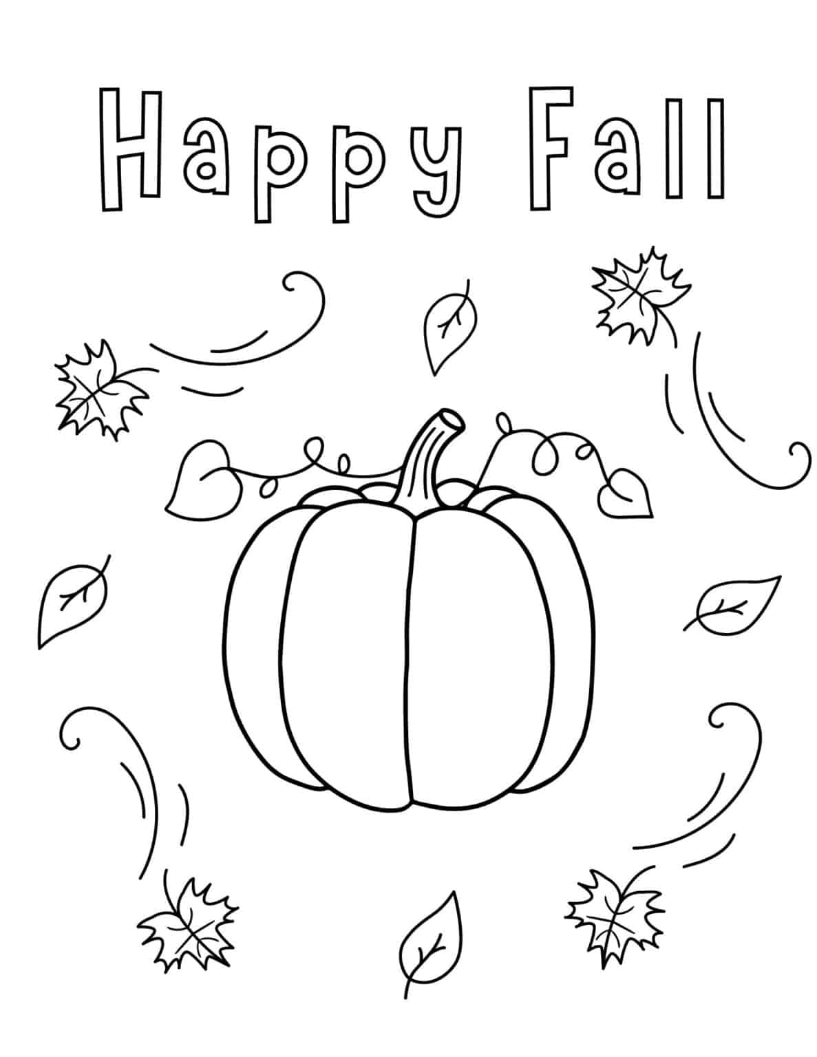 Free Pumpkin Coloring Pages - Prudent Penny Pincher