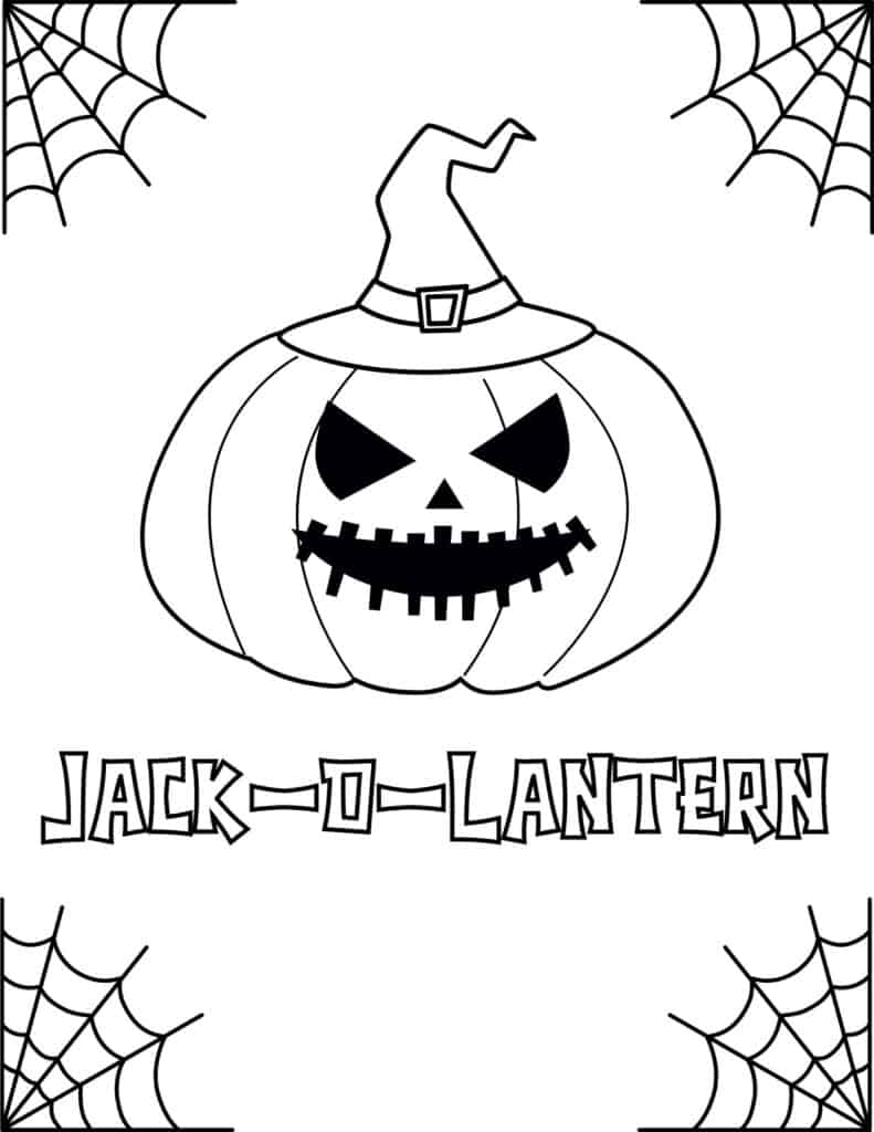 jack o lantern with witch hat
