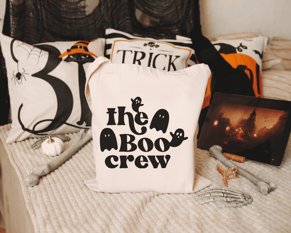 boo crew pillow