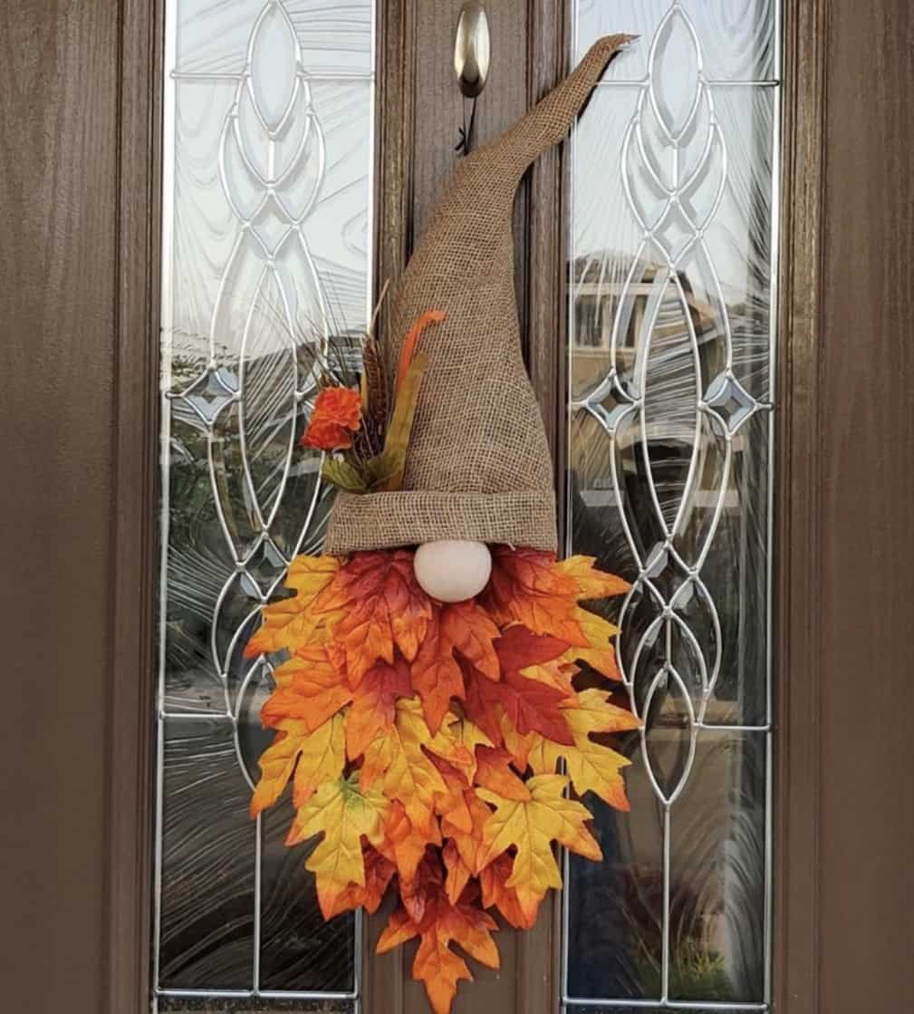 fall gnome wreath