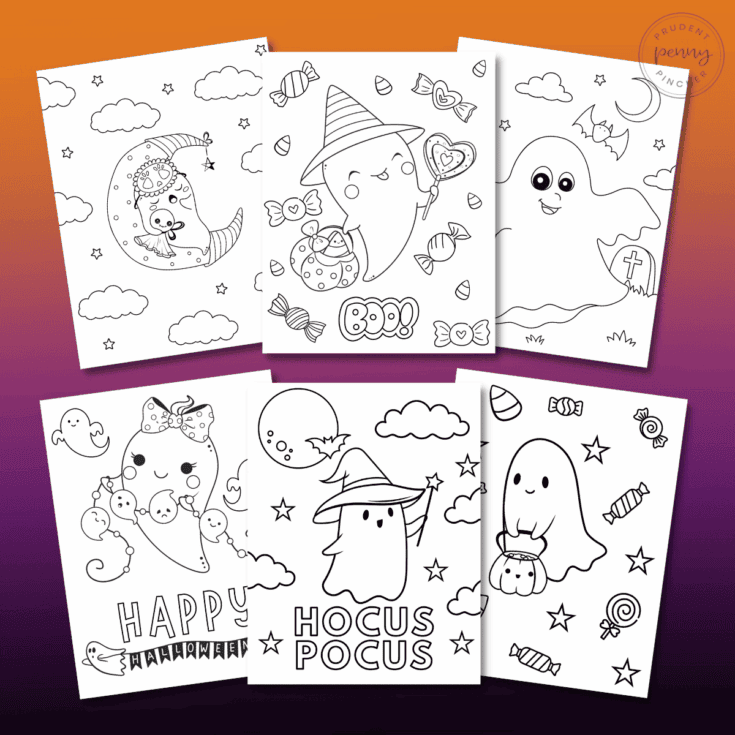 ghost coloring pages