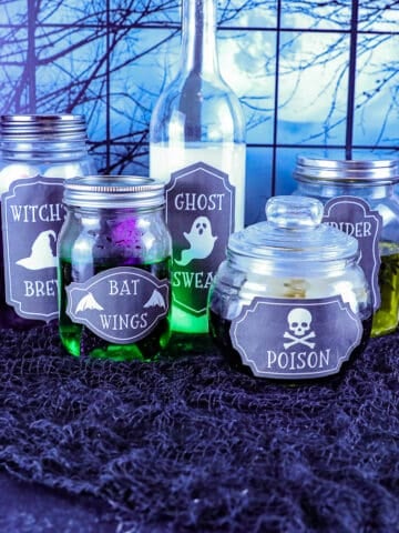 potion bottle labels