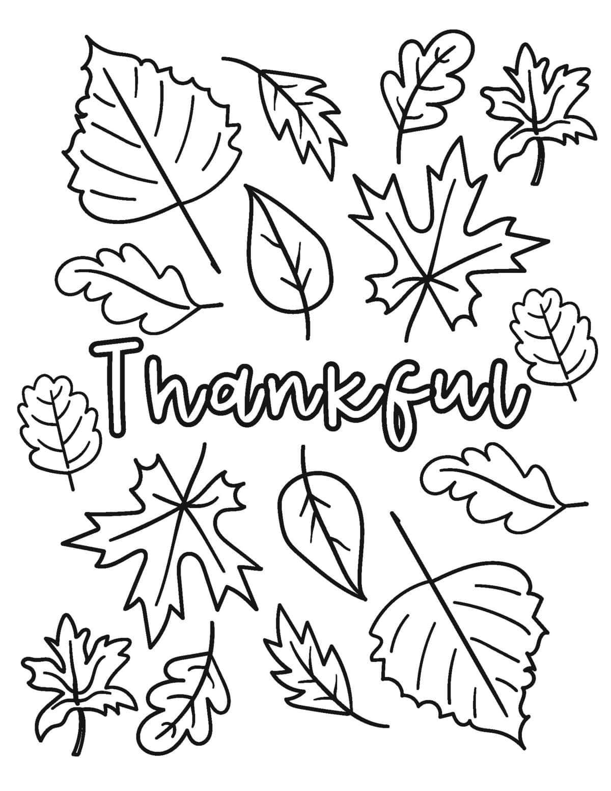 thankful printable