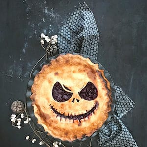 Jack Skellington Cherry Pies 