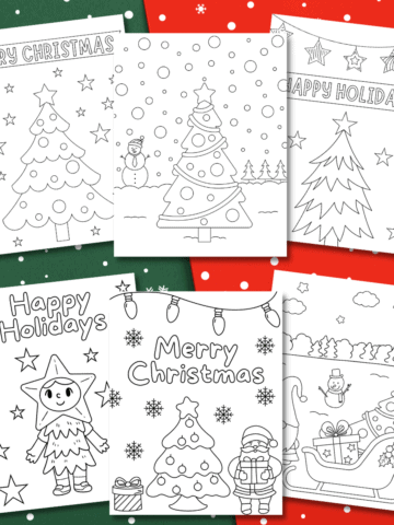 christmas tree coloring pages