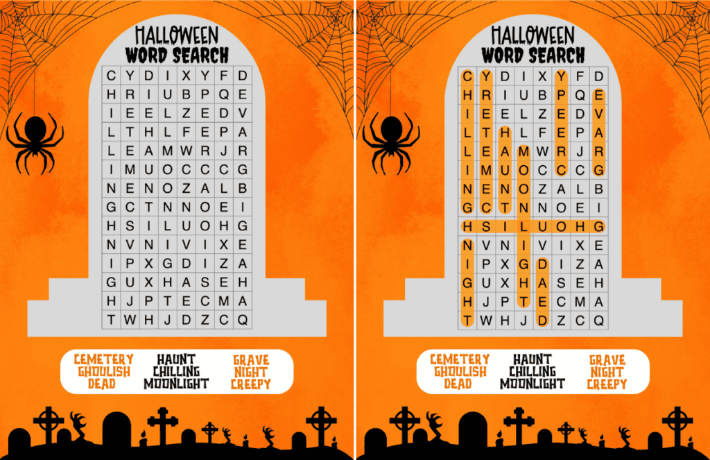 graveyard word search