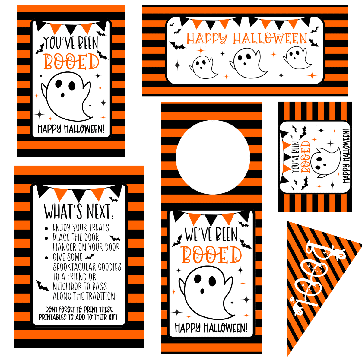 BOO POEM for Neighbors Printable Halloween Card 