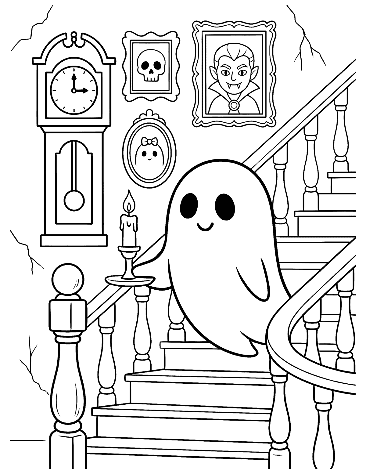 Ghost on the Haunted Staircase