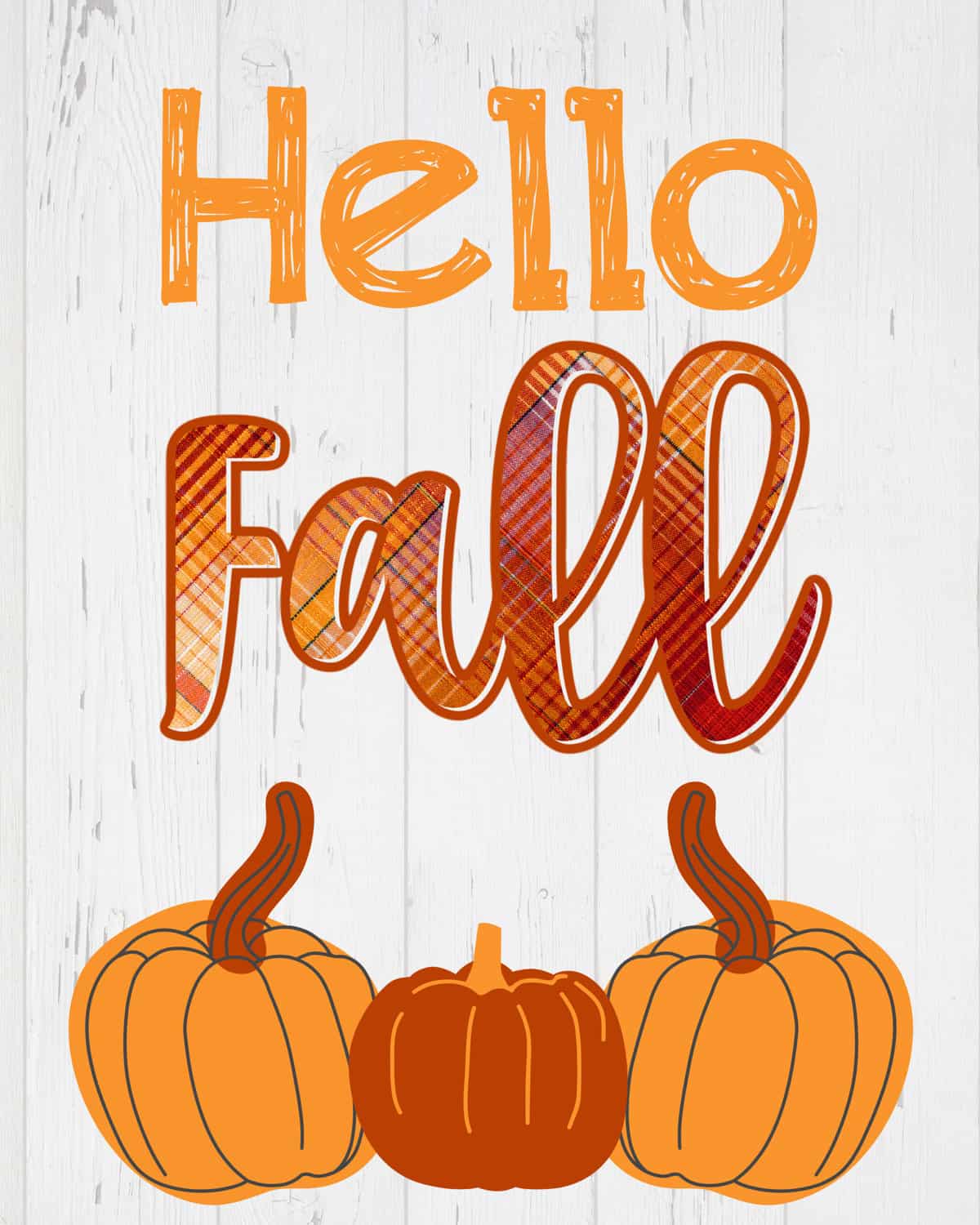 hello fall pumpkins printable
