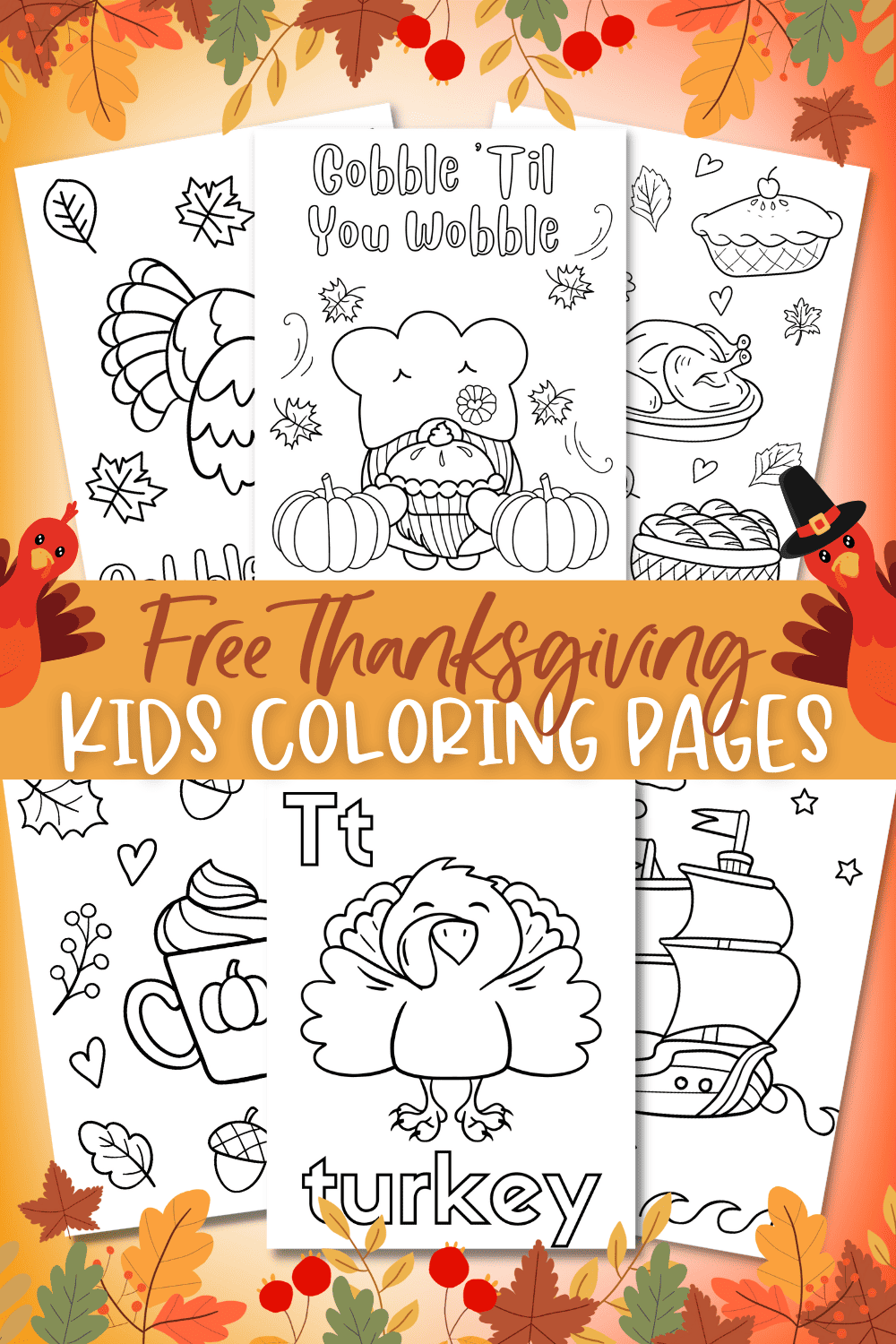 Coloring Paper With A Thanksgiving Turkey And Colored Pencils Background,  Coloring Turkey Pictures Background Image And Wallpaper for Free Download