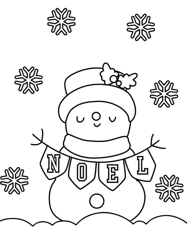 30 Free Printable Snowman Coloring Pages for Kids - Prudent Penny Pincher