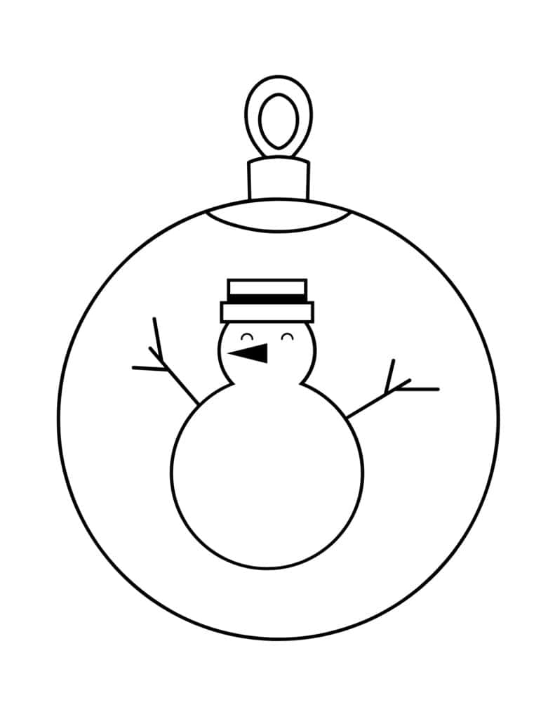 snowman ornament