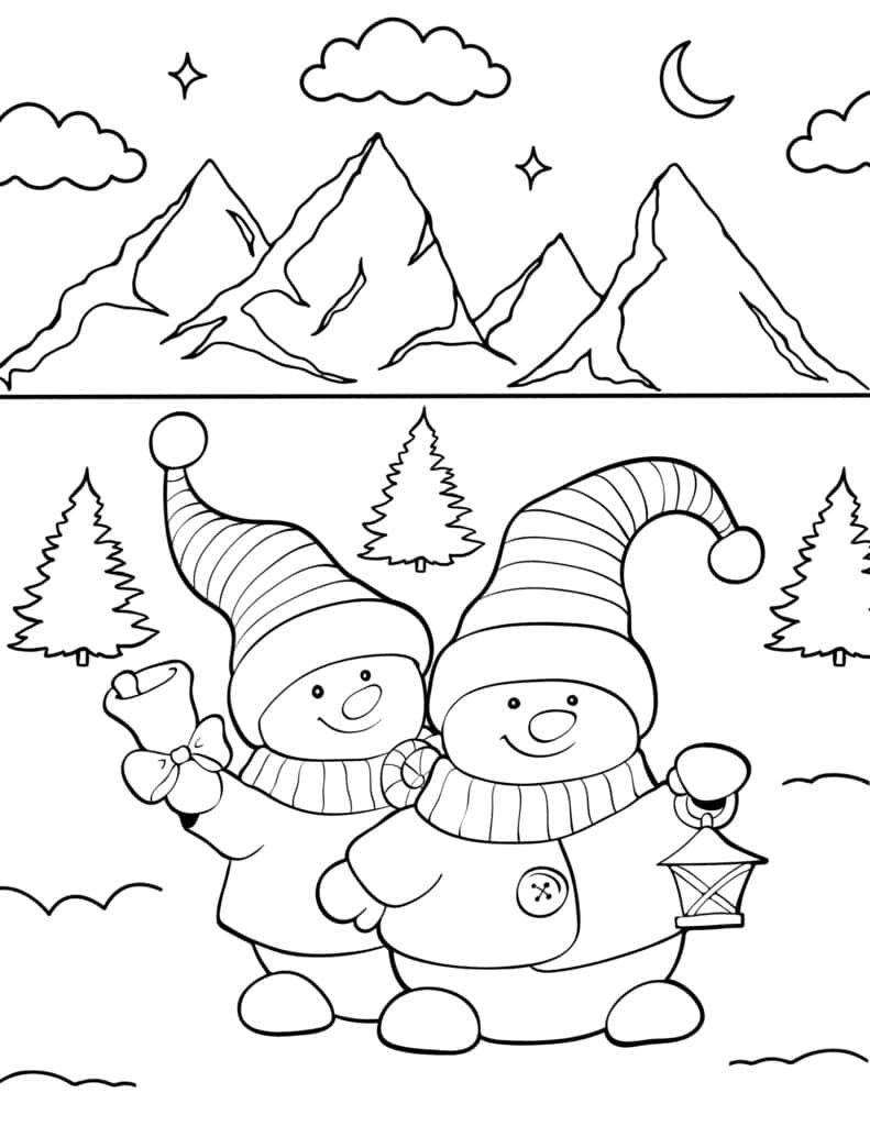 traveling snowmen 