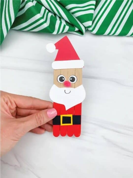 20 Simple Santa Crafts for Kids - Prudent Penny Pincher