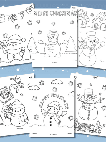 snowman coloring pages