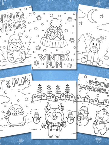 winter coloring pages