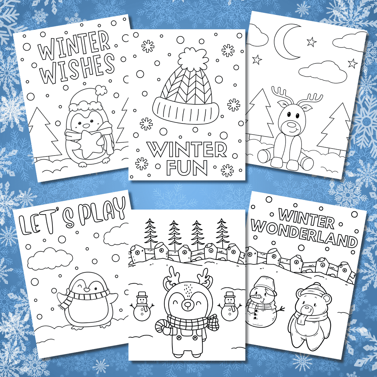 winter coloring pages