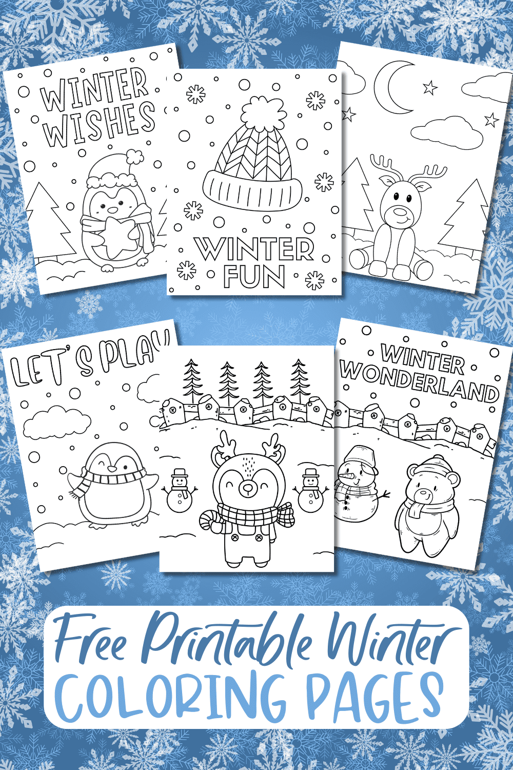 free winter coloring pages for kids