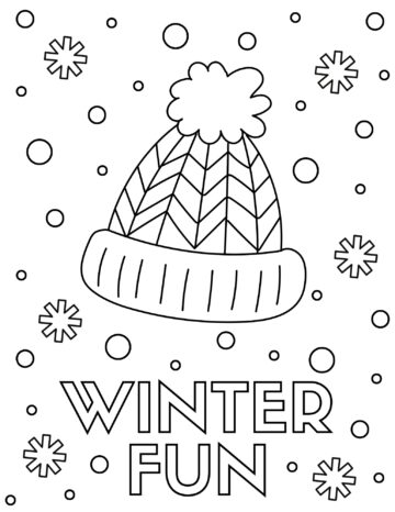 25 Free Winter Coloring Pages for Kids - Prudent Penny Pincher