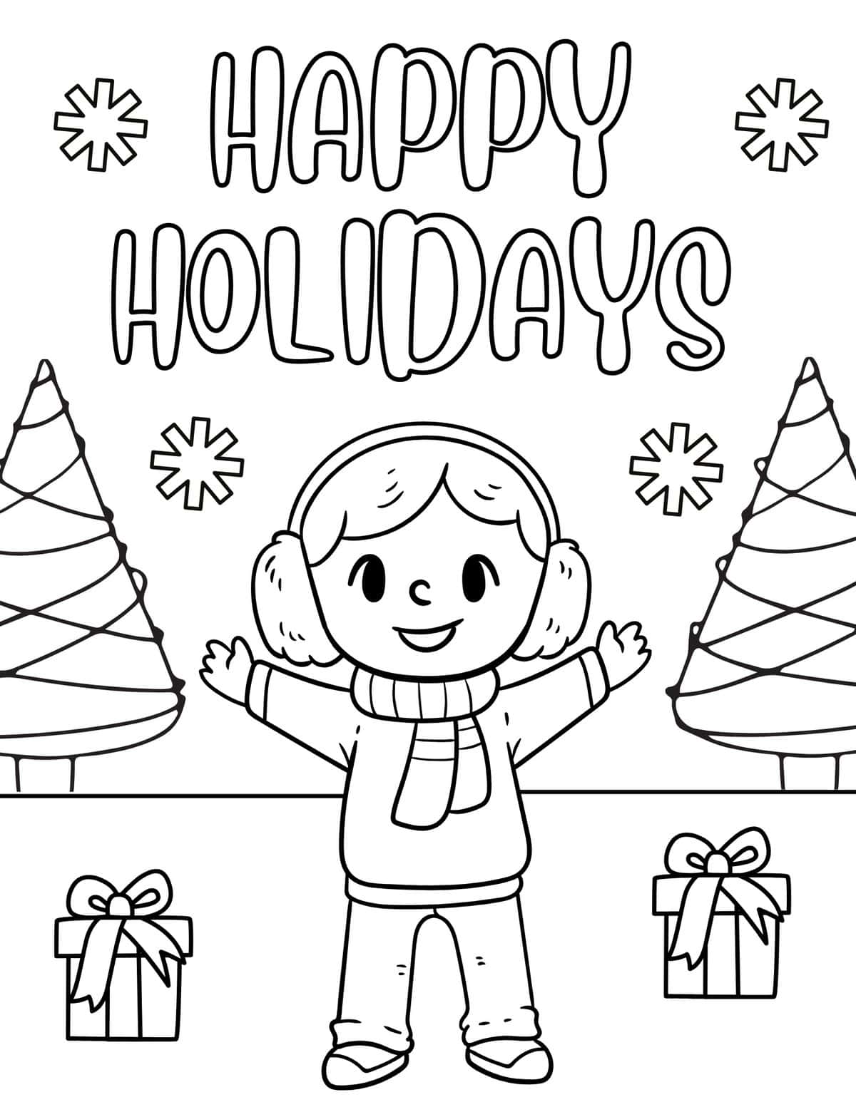 25 Free Winter Coloring Pages for Kids - Prudent Penny Pincher