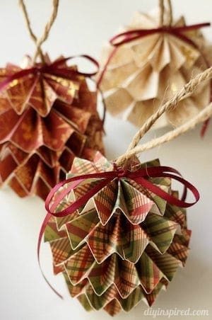Paper Bauble Ornaments