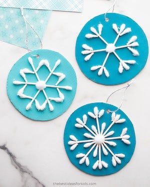 Q-Tip Snowflakes