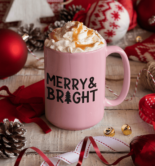 merry and bright svg file