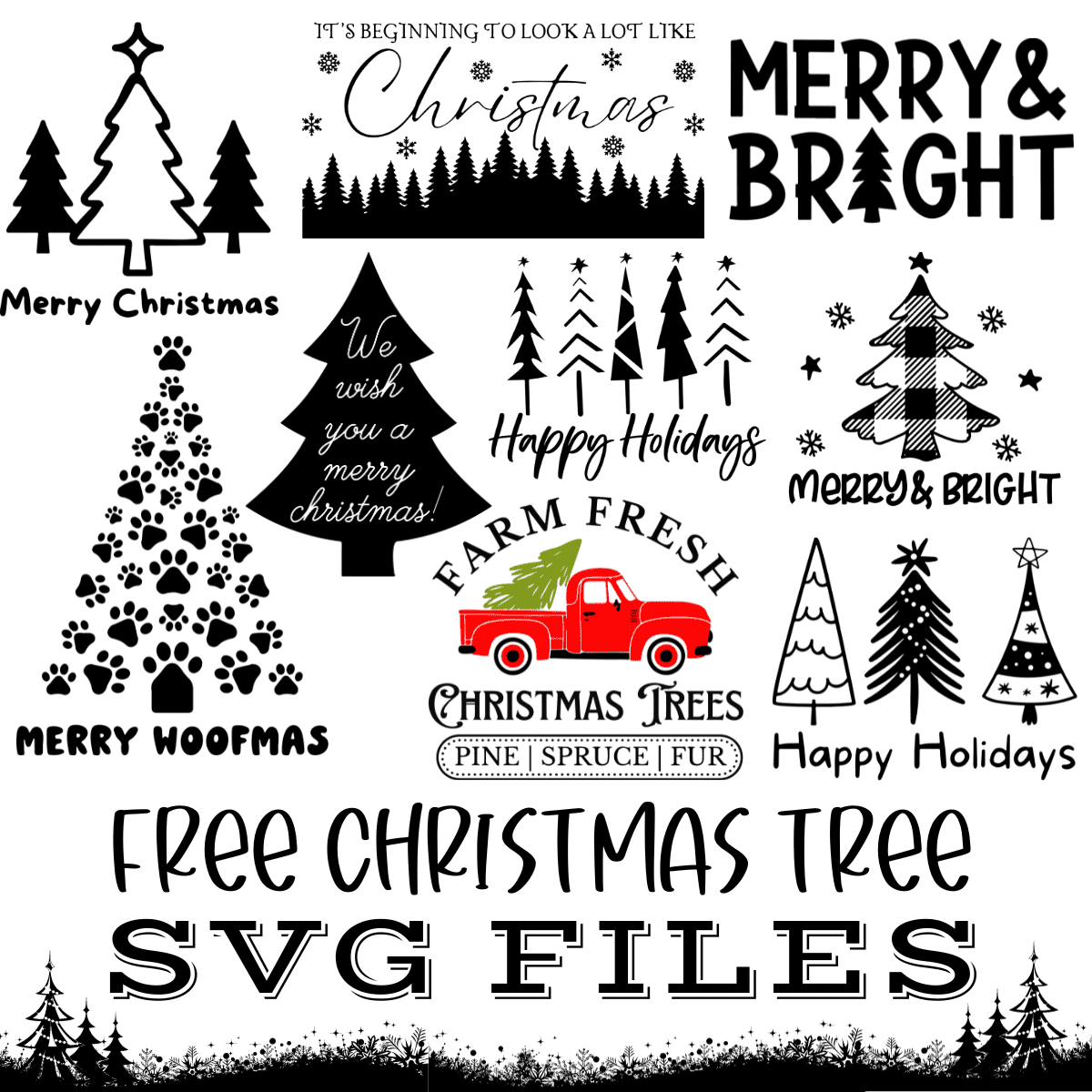 Free Christmas Tree SVG Files