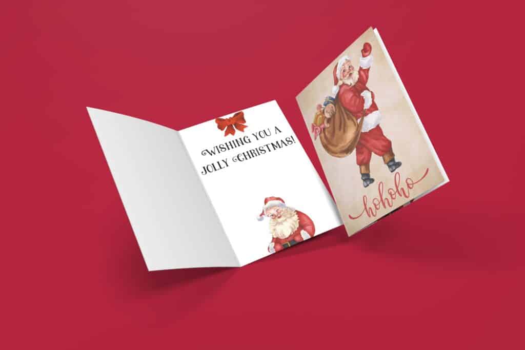 ho ho ho santa card