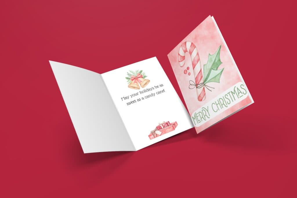 candy cane card