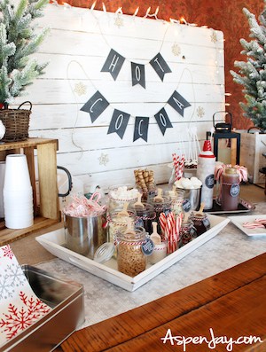 Holiday Hot Chocolate Bar With Homemade Mix Recipe - House of Hawthornes