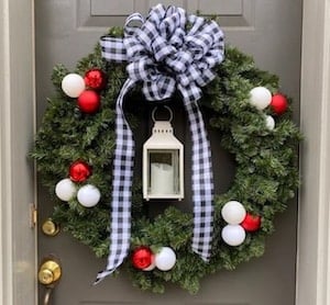 store bought wreath makeover
