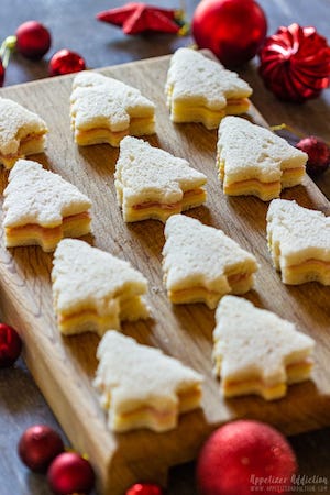 christmas tree tea sandwiches