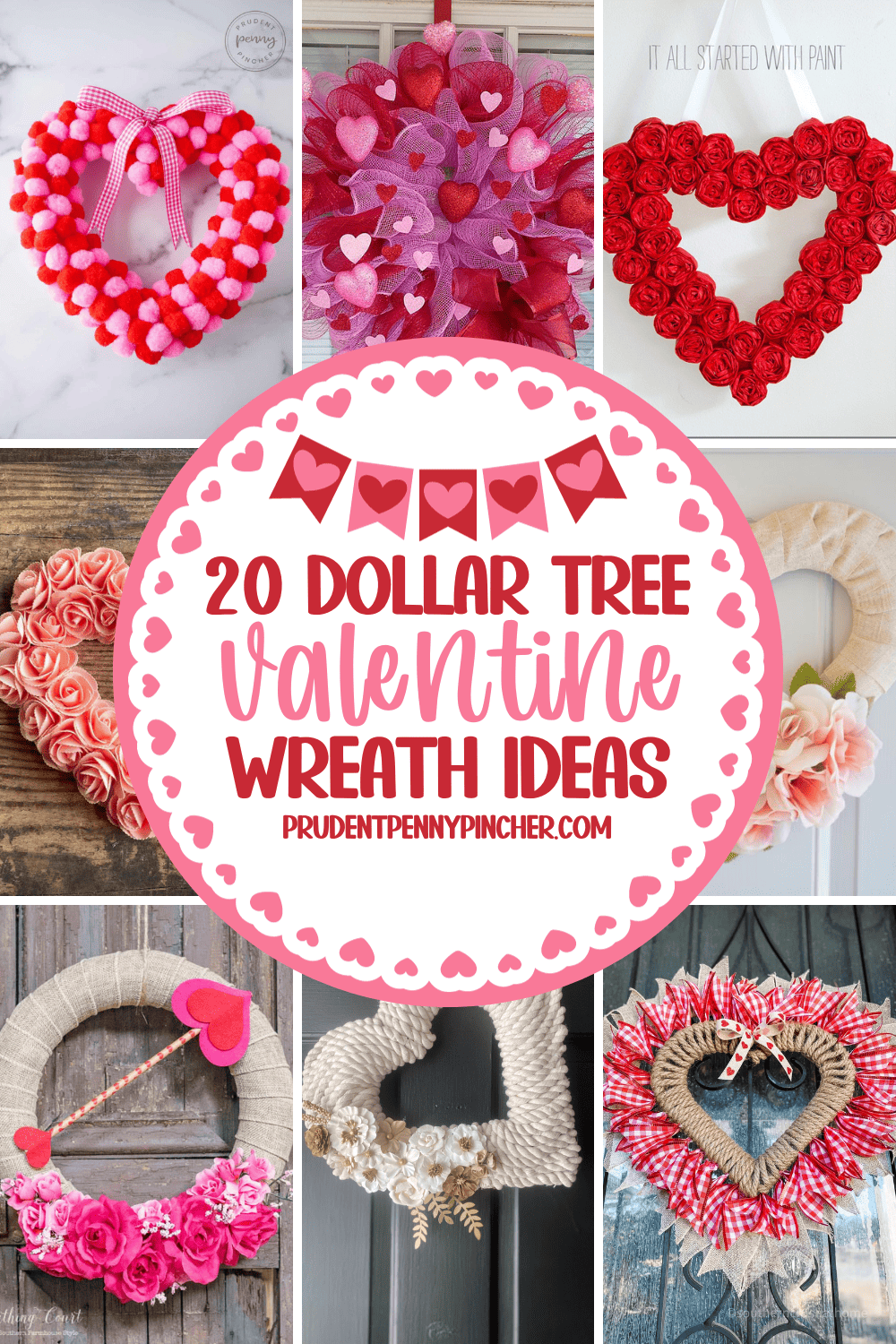 HOW TO MAKE A HEART WREATH USING DOLLAR TREE