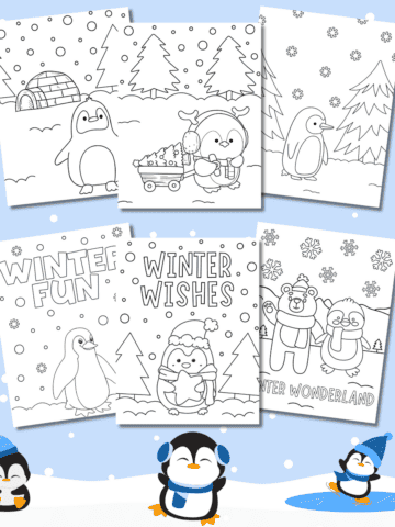 penguin coloring pages