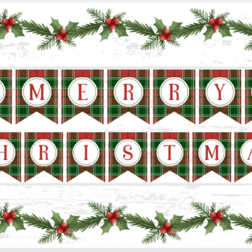 christmas banner printable