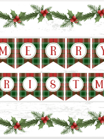 christmas banner printable