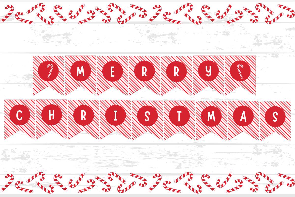 candy cane banner