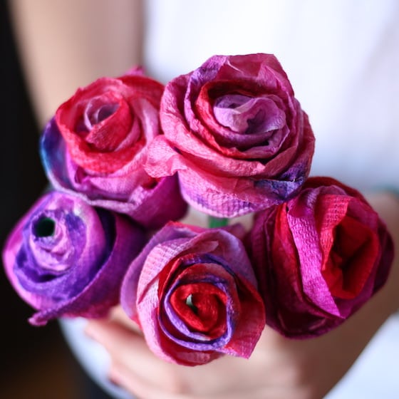 Paper Towel Roses