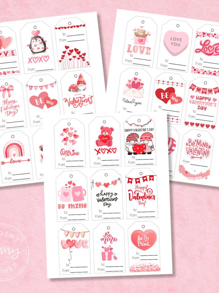 Free Printable Valentine Bookmarks for Kids to Color - Prudent Penny ...