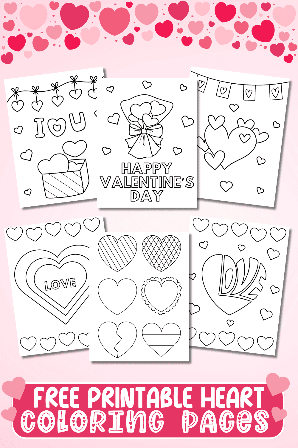 free printable heart coloring pages for kids