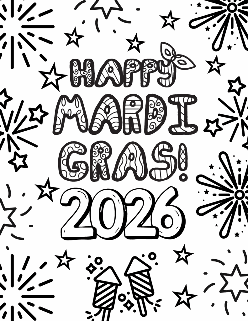 Happy Mardi Gras 2026 Fireworks