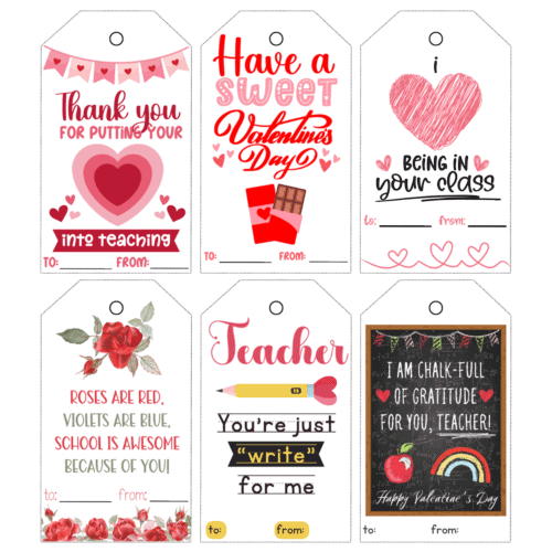 Free Printable Teacher Valentine Tags Prudent Penny Pincher