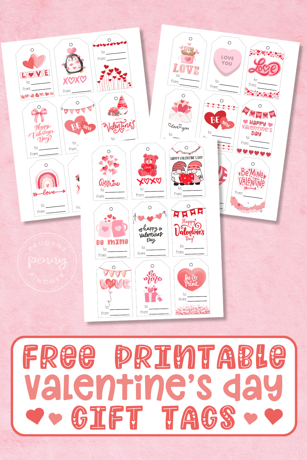 free printable valentine tags