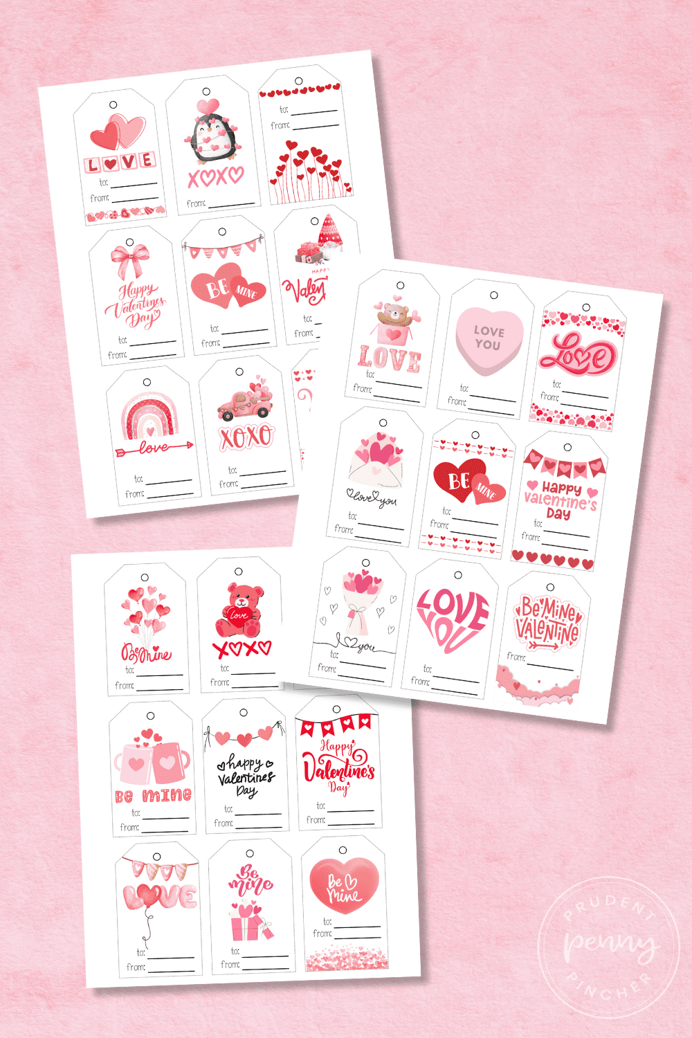 free printable Valentine's Day gift tags