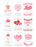 Free Printable Valentine Tags - Prudent Penny Pincher