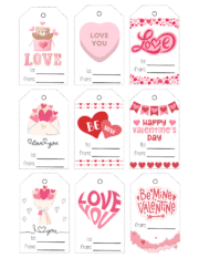 Free Printable Valentine Tags - Prudent Penny Pincher