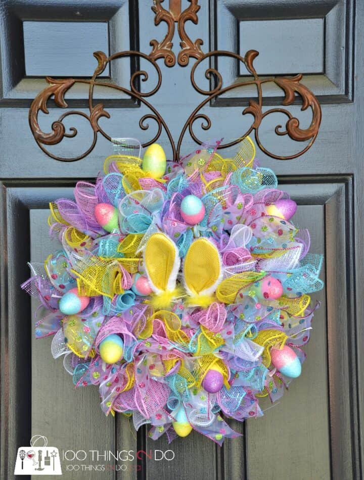 20 DIY Dollar Store Easter Wreaths - Prudent Penny Pincher