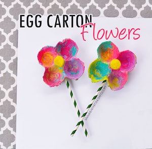 Egg Carton Flowers