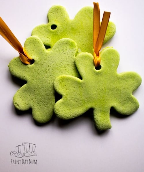 Salt Dough Shamrocks